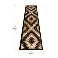 Flash Furniture Brown 2' x 7' Diamond Patterned Area Rug -Rugs&Mats Official Shop Belnick20LLC OKRxxRG1106xx27xxBNxxGGxxDIMSxx74bed7