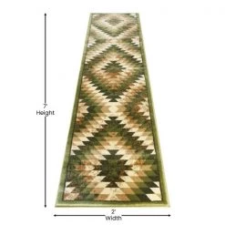 Flash Furniture Green 2' x 7' Diamond Patterned Area Rug -Rugs&Mats Official Shop Belnick20LLC OKRxxRG1106xx27xxGNxxGGxxDIMSxx57b1d0