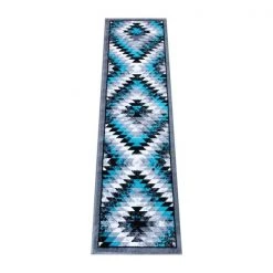 Flash Furniture Turquoise 2' x 7' Diamond Patterned Area Rug -Rugs&Mats Official Shop Belnick20LLC OKRxxRG1106xx27xxTQxxGGxx983f1c