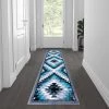 Flash Furniture Turquoise 2' x 7' Diamond Patterned Area Rug -Rugs&Mats Official Shop Belnick20LLC OKRxxRG1106xx27xxTQxxGGxxLSxx2c5e0b
