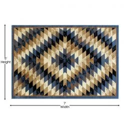 Flash Furniture Blue 5' x 7' Diamond Patterned Area Rug -Rugs&Mats Official Shop Belnick20LLC OKRxxRG1106xx57xxBLxxGGxxDIMSxxb9c434