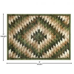Flash Furniture Green 6' x 9' Diamond Patterned Area Rug -Rugs&Mats Official Shop Belnick20LLC OKRxxRG1106xx69xxGNxxGGxxDIMSxx768f2a