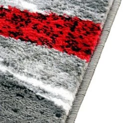 Flash Furniture Red 5' x 7' Modern Waves Indoor Olefin Area Rug -Rugs&Mats Official Shop Belnick20LLC OKRxxRG1107xx57xxRDxxGGxxinset1xx770257