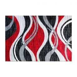 Flash Furniture Red 5' x 7' Ripple Patterned Indoor Area Rug -Rugs&Mats Official Shop Belnick20LLC OKRxxRG1109xx57xxRDxxGGxx982bae