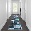 Flash Furniture Turquoise 2' x 11' Color Blocked Indoor Area Rug -Rugs&Mats Official Shop Belnick20LLC OKRxxRG1110xx211xxTQxxGGxxLSxx32db60