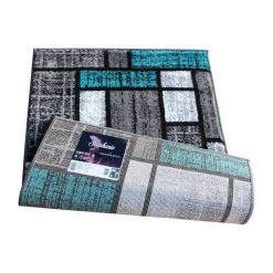 Flash Furniture Turquoise 2' x 3' Color Blocked Indoor Area Rug -Rugs&Mats Official Shop Belnick20LLC OKRxxRG1110xx23xxTQxxGGxxinset1xx4a5e56
