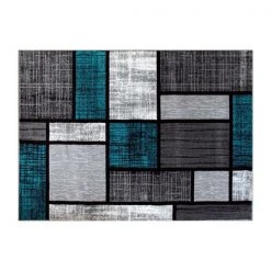 Flash Furniture Turquoise 5' x 7' Color Blocked Indoor Area Rug -Rugs&Mats Official Shop Belnick20LLC OKRxxRG1110xx57xxTQxxGGxx86cfaf
