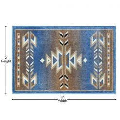 Flash Furniture Blue 2 x 3 Southwestern Style Patterned Area Rug -Rugs&Mats Official Shop Belnick20LLC OKRxxRG1113xx23xxBLxxGGxxDIMSxx4f99ea
