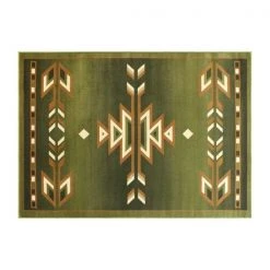 Flash Furniture Green 4 x 5 Southwestern Style Patterned Area Rug -Rugs&Mats Official Shop Belnick20LLC OKRxxRG1113xx45xxGNxxGGxxe8f4c4