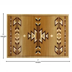 Flash Furniture Brown 5 x 7 Southwestern Style Patterned Area Rug -Rugs&Mats Official Shop Belnick20LLC OKRxxRG1113xx57xxBGxxGGxxDIMSxx33eb0c