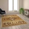 Flash Furniture Brown 6 x 9 Southwestern Style Patterned Area Rug -Rugs&Mats Official Shop Belnick20LLC OKRxxRG1113xx69xxBGxxGGxxLSxx0180e6