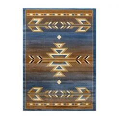 Flash Furniture Blue 6 x 9 Southwestern Style Patterned Area Rug -Rugs&Mats Official Shop Belnick20LLC OKRxxRG1113xx69xxBLxxGGxx792506