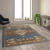 Flash Furniture Blue 6 x 9 Southwestern Style Patterned Area Rug -Rugs&Mats Official Shop Belnick20LLC OKRxxRG1113xx69xxBLxxGGxxLSxx9d45be