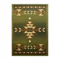 Flash Furniture Green 8 x 10 Southwestern Style Patterned Area Rug -Rugs&Mats Official Shop Belnick20LLC OKRxxRG1113xx810xxGNxxGGxxb25247