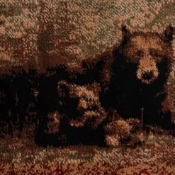 Flash Furniture 8' x 10' Brown Mother Bear & Cubs Olefin Area Rug -Rugs&Mats Official Shop Belnick20LLC OKRxxRG1114xx810xxBNxxGGxxSAMPLExx651e52