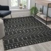 Flash Furniture Geometric Bohemian Low Pile Rug - 5' x 7' - Dark Gray/Ivory Polyester -Rugs&Mats Official Shop Belnick20LLC RCxxCR19xx1330xx57xxGRxxGGxxLSxx043231