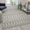 Flash Furniture Geometric Bohemian Low Pile Rug - 5' x 7' -Ivory/Gray Polyester -Rugs&Mats Official Shop Belnick20LLC RCxxCR19xx1330xx57xxIVxxGRxxGGxxLSxx5e6919