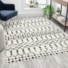 Flash Furniture Geometric Bohemian Low Pile Rug - 5' x 7' - Ivory/Black -Rugs&Mats Official Shop Belnick20LLC RCxxCR19xx1330xx57xxWHxxGGxxLSxx7f04d1