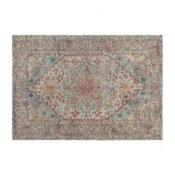 Flash Furniture Distressed Vintage Medallion Area Rug - 5' x 7' - Blue Multi Polyester -Rugs&Mats Official Shop Belnick20LLC RCxxEGxx202101xx01xx57xxBLxxGGxxae7cf5
