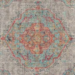 Flash Furniture Distressed Medallion Area Rug - 5' x 7' - Gray Multi Polyester -Rugs&Mats Official Shop Belnick20LLC RCxxEGxx202101xx02xx57xxGRxxGGxxSAMPLExx17a5ce