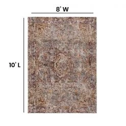 Flash Furniture Artisan Old English Style Traditional Rug - 8' x 10' - Red -Rugs&Mats Official Shop Belnick20LLC RCxxEGxx2021xx2xx810xxGGxxDIMSxxa11b55