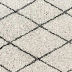 Flash Furniture 5'x7' Ivory/Black Diamond Trellis Shag Area Rug -Rugs&Mats Official Shop Belnick20LLC RCxxKJxx181070xx01xx57xxIVxxGRxxGGxxSAMPLExx83a687