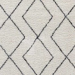 Flash Furniture Geometric Style Bohemian Shag Area Rug - 5' x 7' - Ivory -Rugs&Mats Official Shop Belnick20LLC RCxxMSxx202012xx01xx57xxGGxxSAMPLExx4df12f