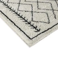 Flash Furniture Geometric Style Bohemian Shag Area Rug - 5' x 7' - Ivory -Rugs&Mats Official Shop Belnick20LLC RCxxMSxx202012xx01xx57xxGGxxinset1xx8cc06b