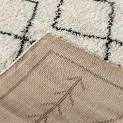Flash Furniture Geometric Style Bohemian Shag Area Rug - 5' x 7' - Ivory -Rugs&Mats Official Shop Belnick20LLC RCxxMSxx202012xx01xx57xxGGxxinset2xx641b86