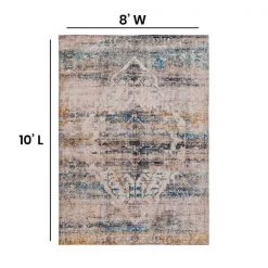 Flash Furniture Artisan Old English Style Traditional Rug - 8' x 10' - Blue -Rugs&Mats Official Shop Belnick20LLC RCxxRG19xx016xx810xxGGxxDIMSxx75405c