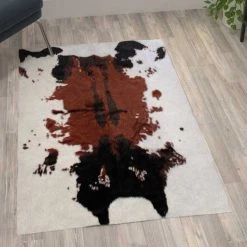 Flash Furniture Brown 3x5 Faux Cowhide Print Indoor Area Rug -Rugs&Mats Official Shop Belnick20LLC YTGxxRGC31523xx35xxBNxxGGxxLS2xx7eb1bc