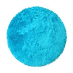 Flash Furniture Turquoise 4x4 Round Fluffy Faux Fur Area Rug -Rugs&Mats Official Shop Belnick20LLC YTGxxRGS1917xx44xxTQxxGGxx412a28
