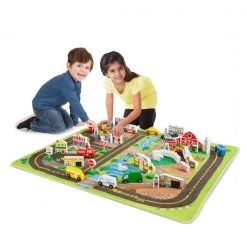 Melissa & Doug Deluxe Road Rug Play Set -Rugs&Mats Official Shop Educators20Resource LCI5195xx1