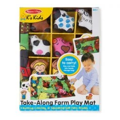 Melissa & Doug Take-Along Farm Play Mat -Rugs&Mats Official Shop Educators20Resource LCI9216xx1