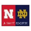 Fanmats Nebraska-Notre Dame House Divided Rug