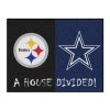 Fanmats Steelers-Cowboys House Divided Rug