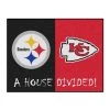 Fanmats Steelers-Chiefs House Divided Rug -Rugs&Mats Official Shop Grainger G5663240