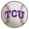 Fanmats TCU Baseball Mat, 27" dia.