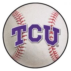 Fanmats TCU Baseball Mat, 27" dia.