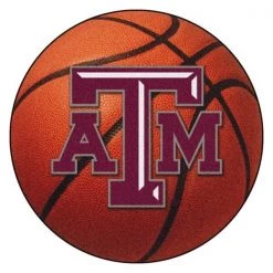 Fanmats Texas A/M Basketball Mat, 27" dia.