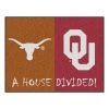 Fanmats Texas-Oklahoma House Divided Rug