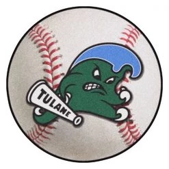 Fanmats Tulane Baseball Mat, 27" dia.