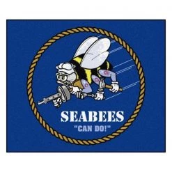 Fanmats U.S. Navy Tailgater Rug, 5 ft.x6 ft.