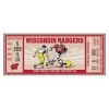 Fanmats University of Wisconsin Ticket Runner -Rugs&Mats Official Shop Grainger G5670651
