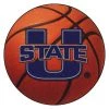 Fanmats Utah State Basketball Mat, 27" dia. -Rugs&Mats Official Shop Grainger G5671500