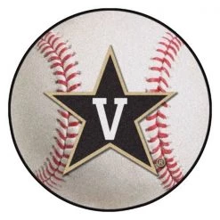 Fanmats Vanderbilt Baseball Mat, 27" dia.
