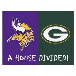 Fanmats Vikings-Packers House Divided Rug