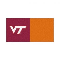 Fanmats Virginia Tech, 18"x18" Carpet Tiles, PK20