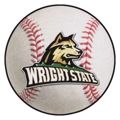 Fanmats Wright State Baseball Mat, 27" dia.