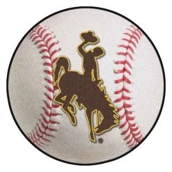 Fanmats Wyoming Baseball Mat, 27" dia.